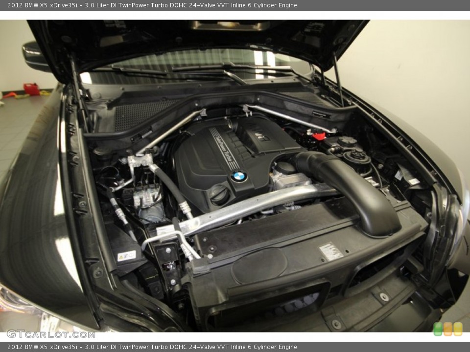 3.0 Liter DI TwinPower Turbo DOHC 24-Valve VVT Inline 6 Cylinder 2012 BMW X5 Engine