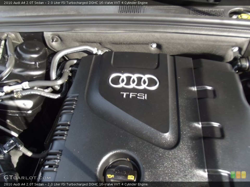 2.0 Liter FSI Turbocharged DOHC 16-Valve VVT 4 Cylinder 2010 Audi A4 Engine