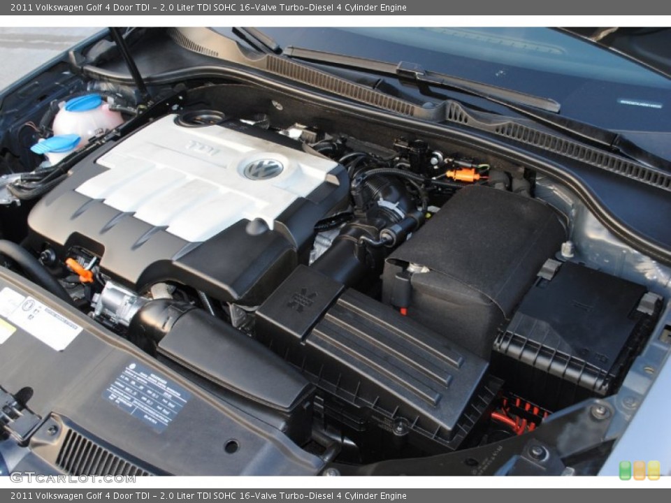2.0 Liter TDI SOHC 16-Valve Turbo-Diesel 4 Cylinder Engine for the 2011 Volkswagen Golf #77407770