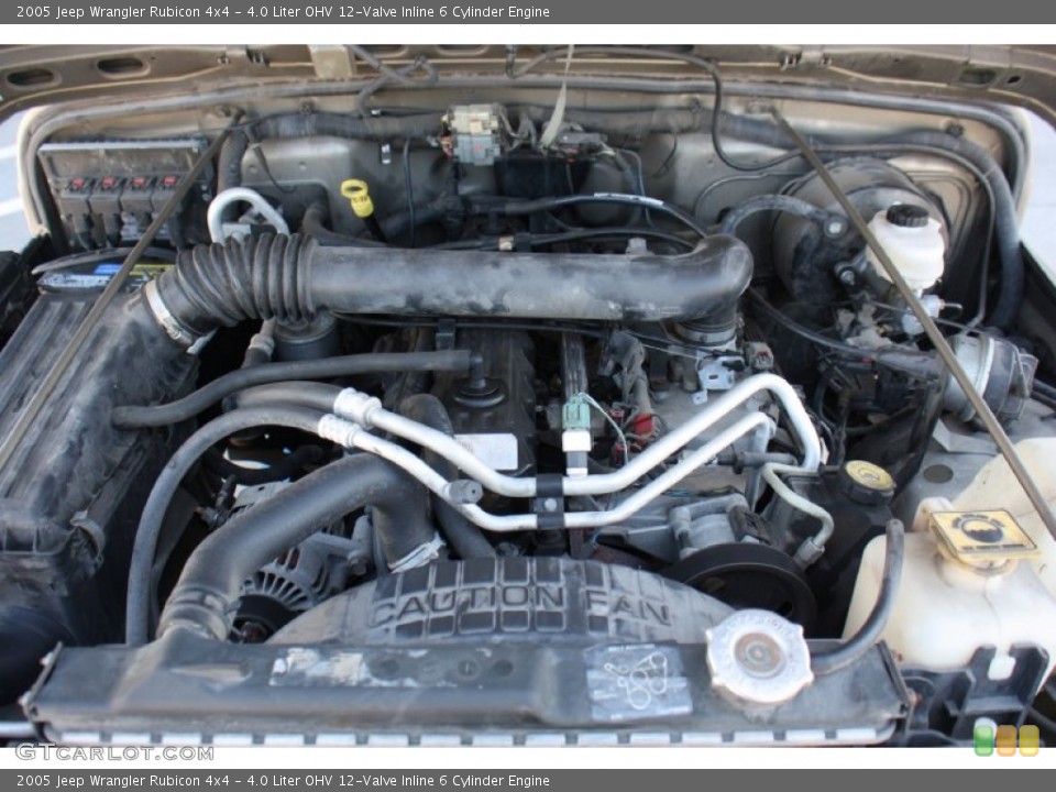 4.0 Liter OHV 12-Valve Inline 6 Cylinder Engine for the 2005 Jeep Wrangler #77408077