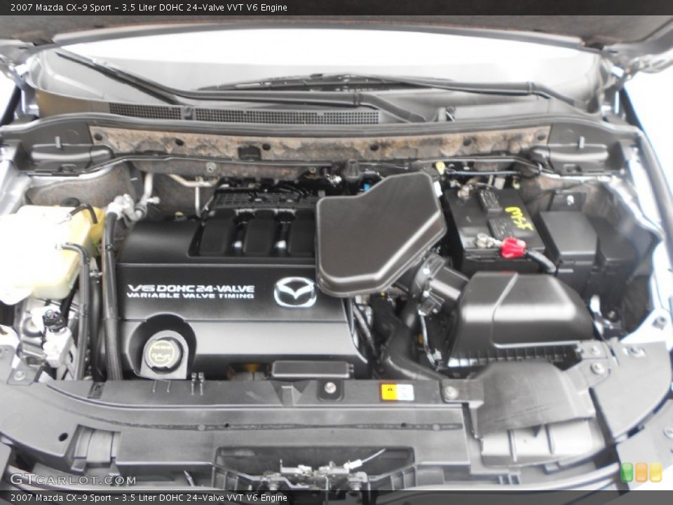 3.5 Liter DOHC 24-Valve VVT V6 2007 Mazda CX-9 Engine