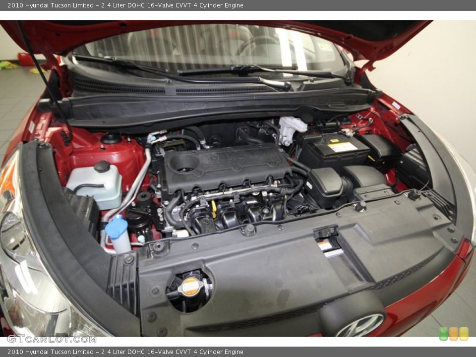 2.4 Liter DOHC 16-Valve CVVT 4 Cylinder Engine for the 2010 Hyundai Tucson #77425189