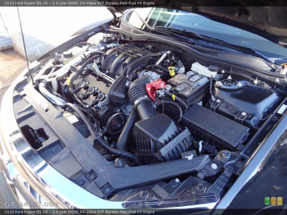 3.0 Liter DOHC 24-Valve VVT Duratec Flex-Fuel V6 Engine for the 2010 Ford Fusion #77436780
