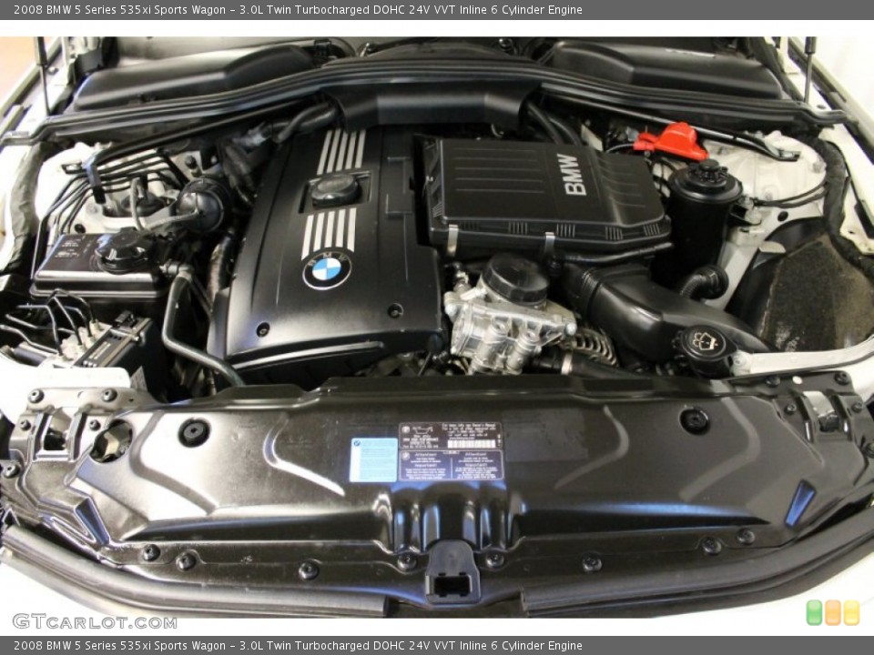 3.0L Twin Turbocharged DOHC 24V VVT Inline 6 Cylinder Engine for the 2008 BMW 5 Series #77445171
