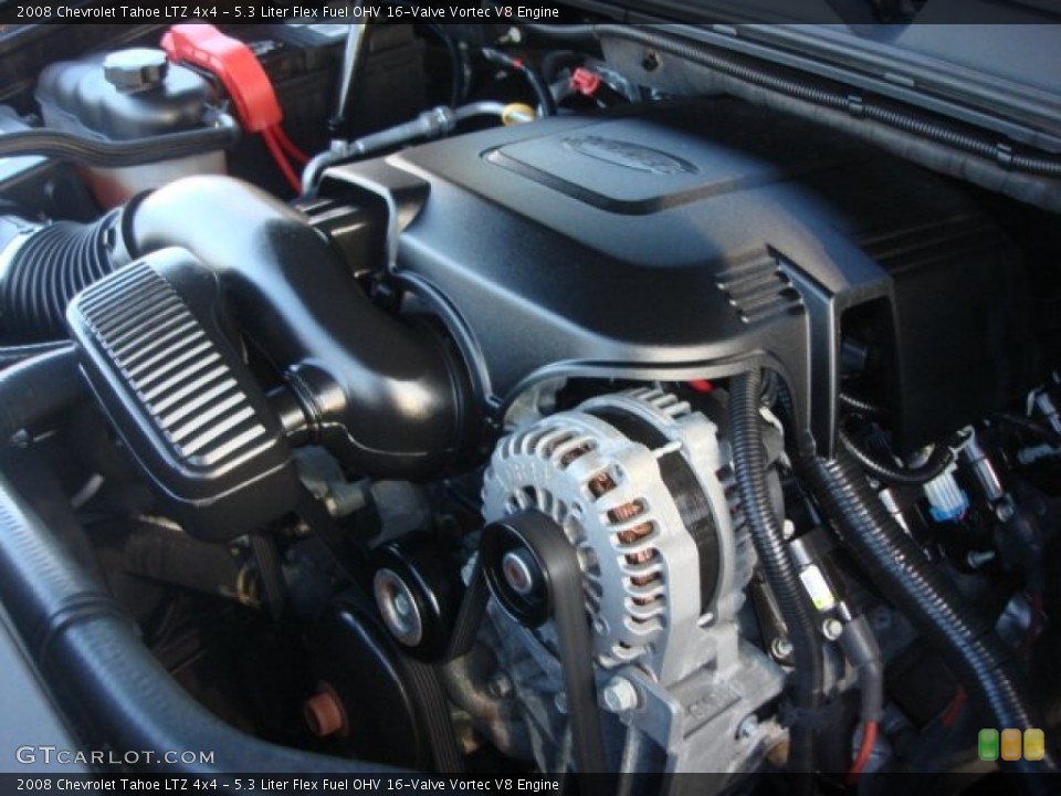5.3 Liter Flex Fuel OHV 16-Valve Vortec V8 Engine for the 2008 Chevrolet Tahoe #77445398
