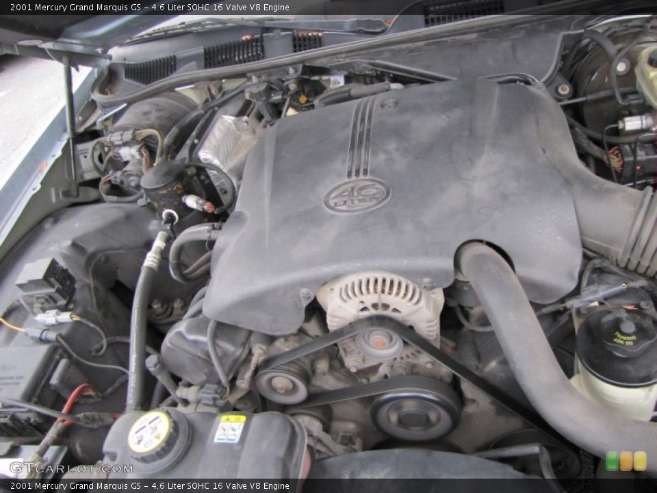 4.6 Liter SOHC 16 Valve V8 2001 Mercury Grand Marquis Engine
