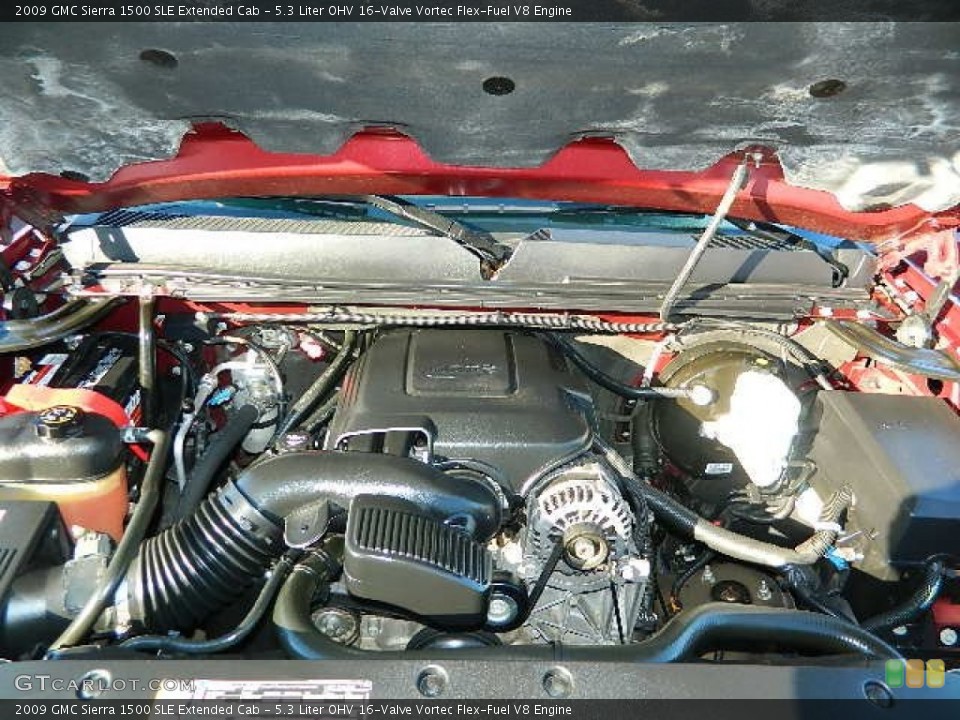 5.3 Liter OHV 16-Valve Vortec Flex-Fuel V8 Engine for the 2009 GMC Sierra 1500 #77454591