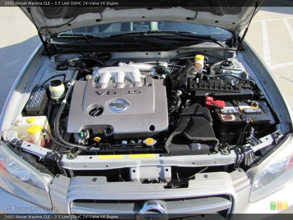 3.5 Liter DOHC 24-Valve V6 2002 Nissan Maxima Engine