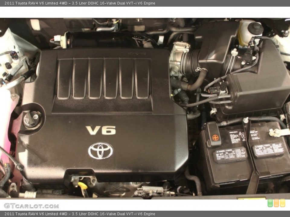 3.5 Liter DOHC 16-Valve Dual VVT-i V6 Engine for the 2011 Toyota RAV4 #77458923