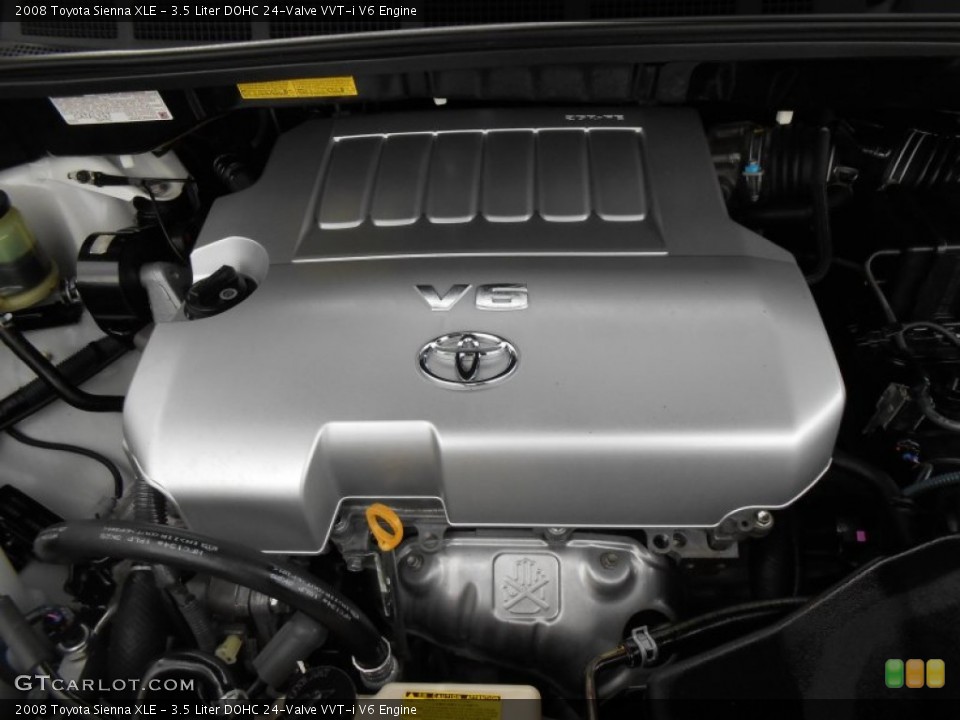 3.5 Liter DOHC 24-Valve VVT-i V6 Engine for the 2008 Toyota Sienna #77469927