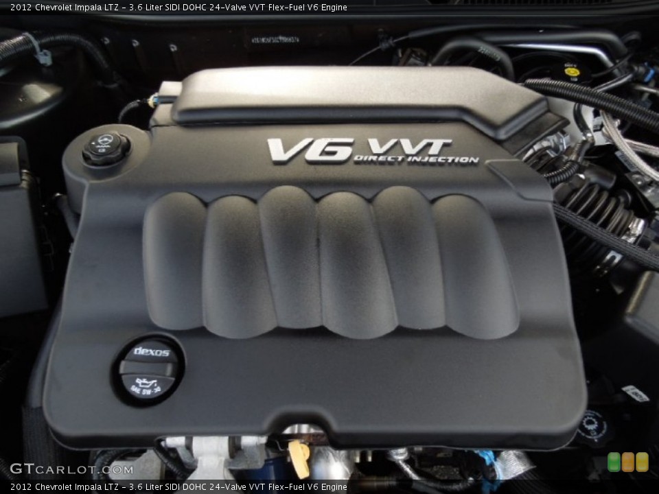 3.6 Liter SIDI DOHC 24-Valve VVT Flex-Fuel V6 Engine for the 2012 Chevrolet Impala #77483615