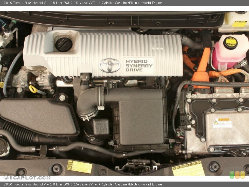 1.8 Liter DOHC 16-Valve VVT-i 4 Cylinder Gasoline/Electric Hybrid Engine for the 2010 Toyota Prius #77494211
