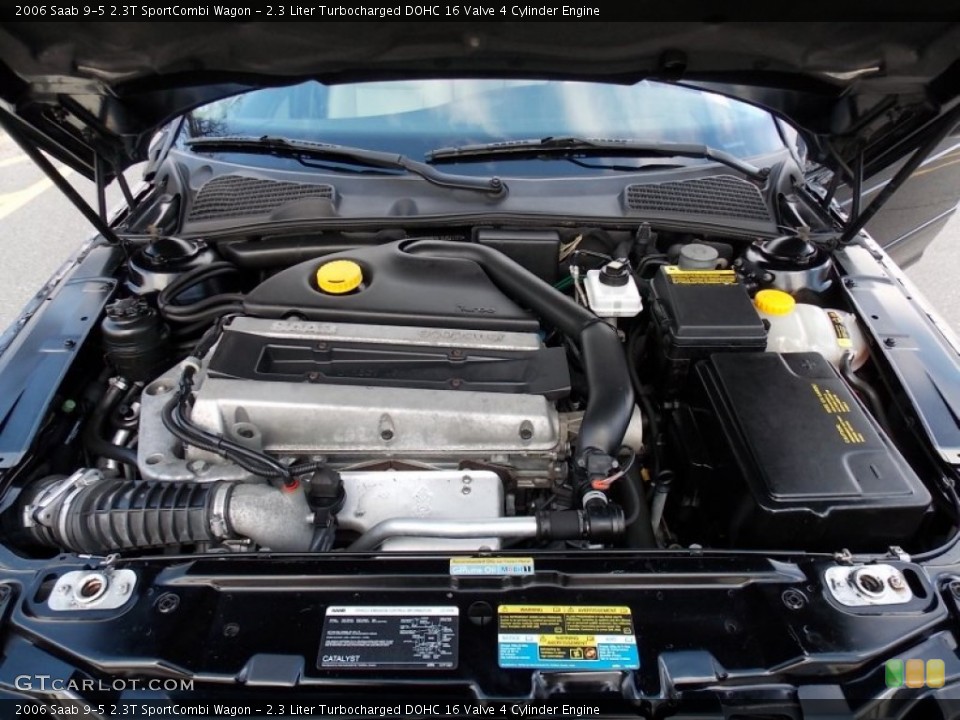 2.3 Liter Turbocharged DOHC 16 Valve 4 Cylinder Engine for the 2006 Saab 9-5 #77517706