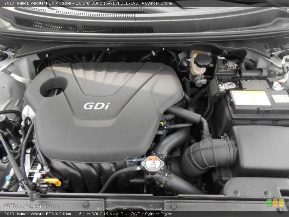 1.6 Liter DOHC 16-Valve Dual-CVVT 4 Cylinder Engine for the 2013 Hyundai Veloster #77525015