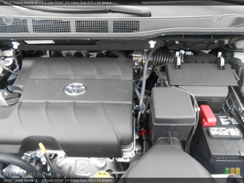 3.5 Liter DOHC 24-Valve Dual VVT-i V6 Engine for the 2013 Toyota Sienna #77525798