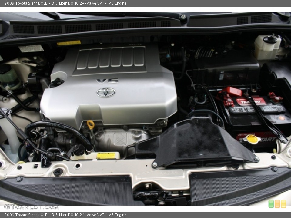 3.5 Liter DOHC 24-Valve VVT-i V6 Engine for the 2009 Toyota Sienna #77530894