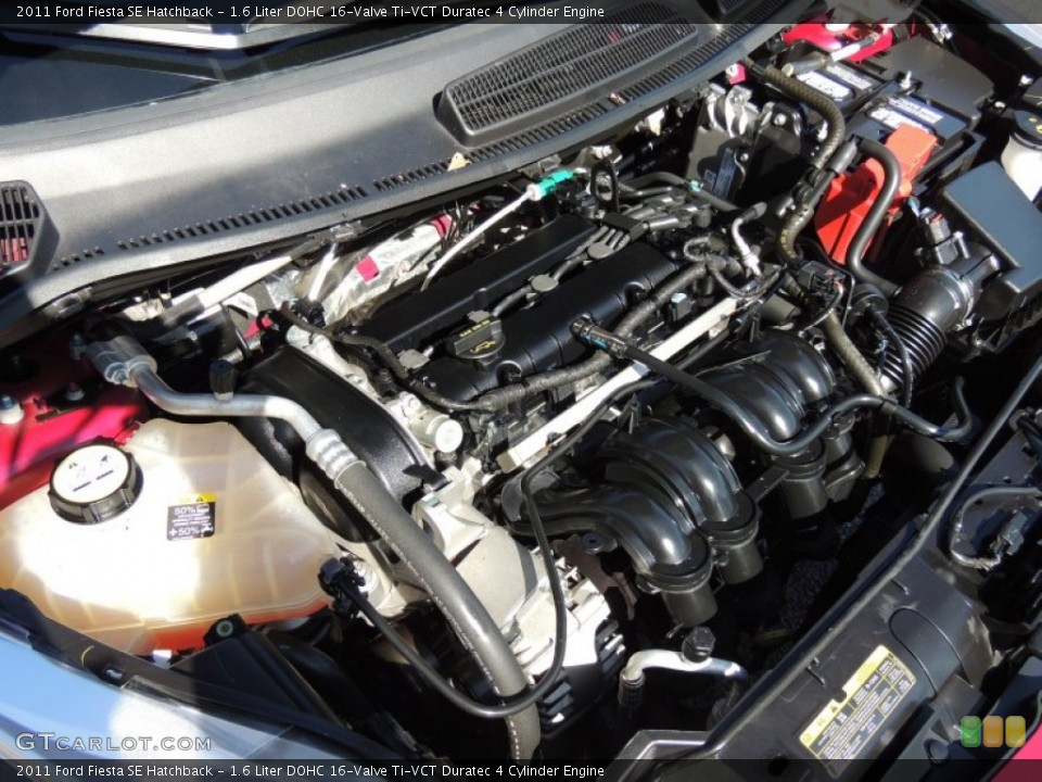 1.6 Liter DOHC 16-Valve Ti-VCT Duratec 4 Cylinder Engine for the 2011 Ford Fiesta #77551252