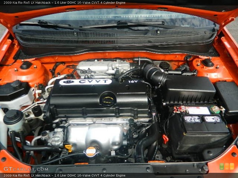 1.6 Liter DOHC 16-Valve CVVT 4 Cylinder Engine for the 2009 Kia Rio #77558990