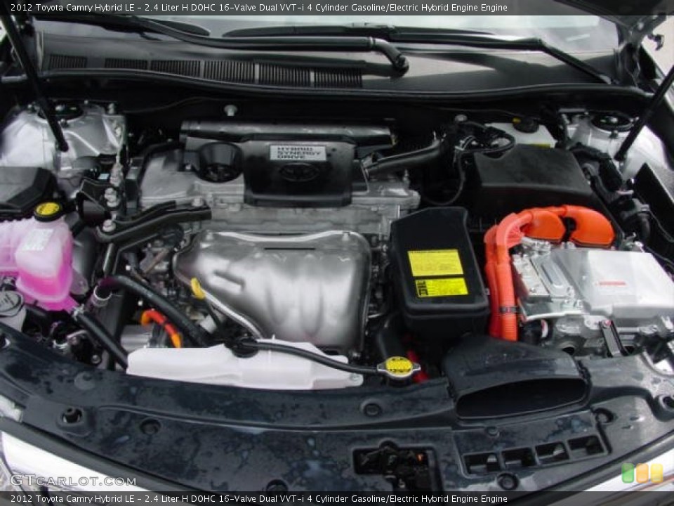 2.4 Liter H DOHC 16-Valve Dual VVT-i 4 Cylinder Gasoline/Electric Hybrid Engine 2012 Toyota Camry Engine