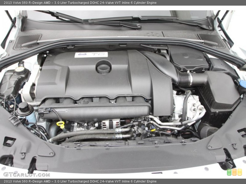 3.0 Liter Turbocharged DOHC 24-Valve VVT Inline 6 Cylinder 2013 Volvo S60 Engine