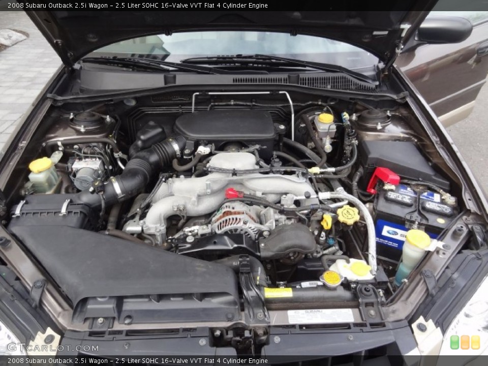2.5 Liter SOHC 16-Valve VVT Flat 4 Cylinder Engine for the 2008 Subaru Outback #77588429