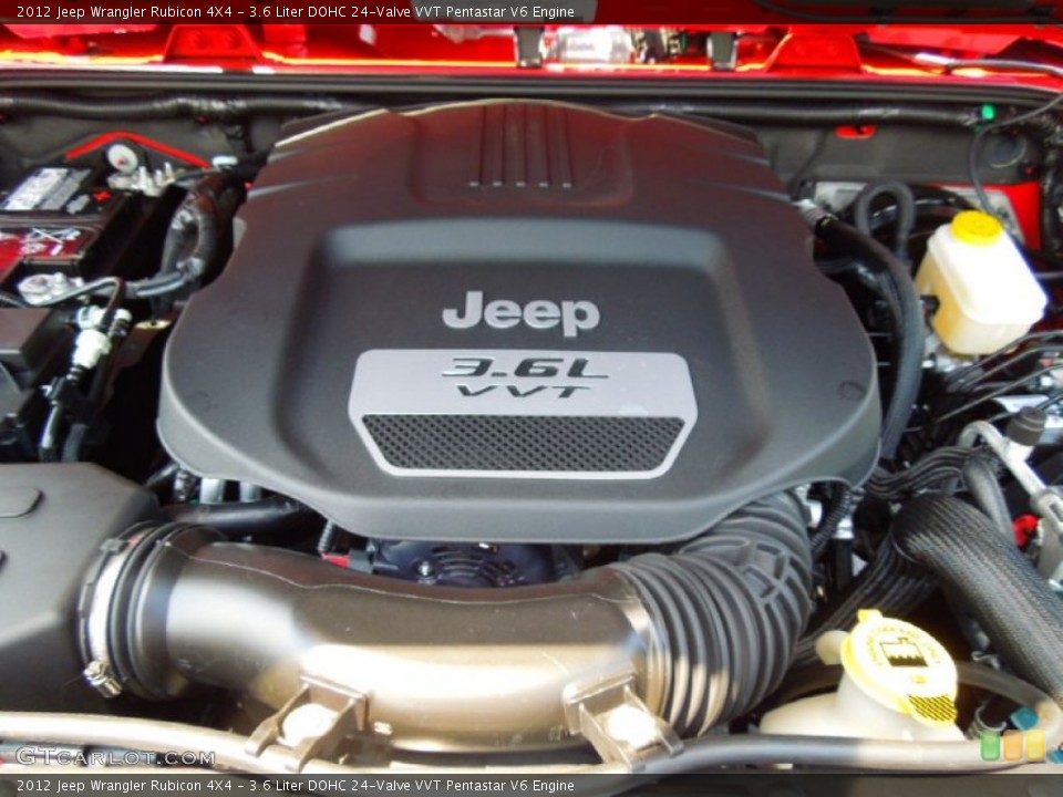 3.6 Liter DOHC 24-Valve VVT Pentastar V6 Engine for the 2012 Jeep Wrangler #77600541