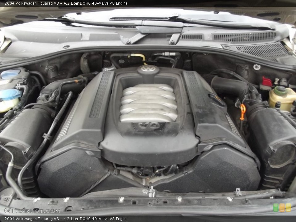 4.2 Liter DOHC 40-Valve V8 2004 Volkswagen Touareg Engine