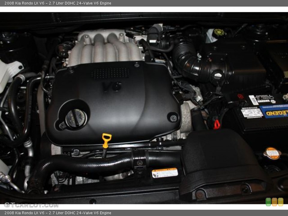 2.7 Liter DOHC 24-Valve V6 2008 Kia Rondo Engine