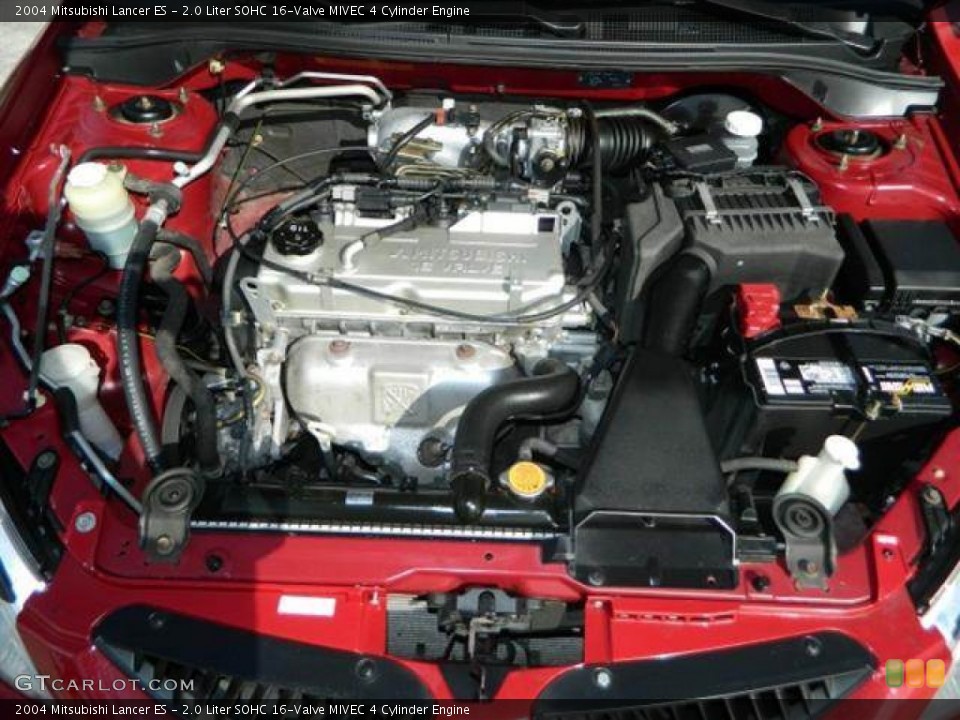 2.0 Liter SOHC 16-Valve MIVEC 4 Cylinder 2004 Mitsubishi Lancer Engine