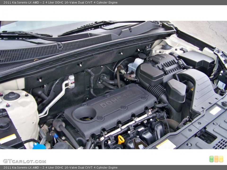 2.4 Liter DOHC 16-Valve Dual CVVT 4 Cylinder Engine for the 2011 Kia Sorento #77637608