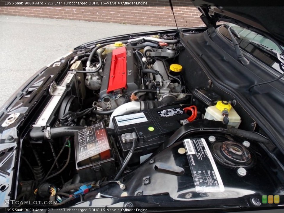 2.3 Liter Turbocharged DOHC 16-Valve 4 Cylinder Engine for the 1996 Saab 9000 #77645442