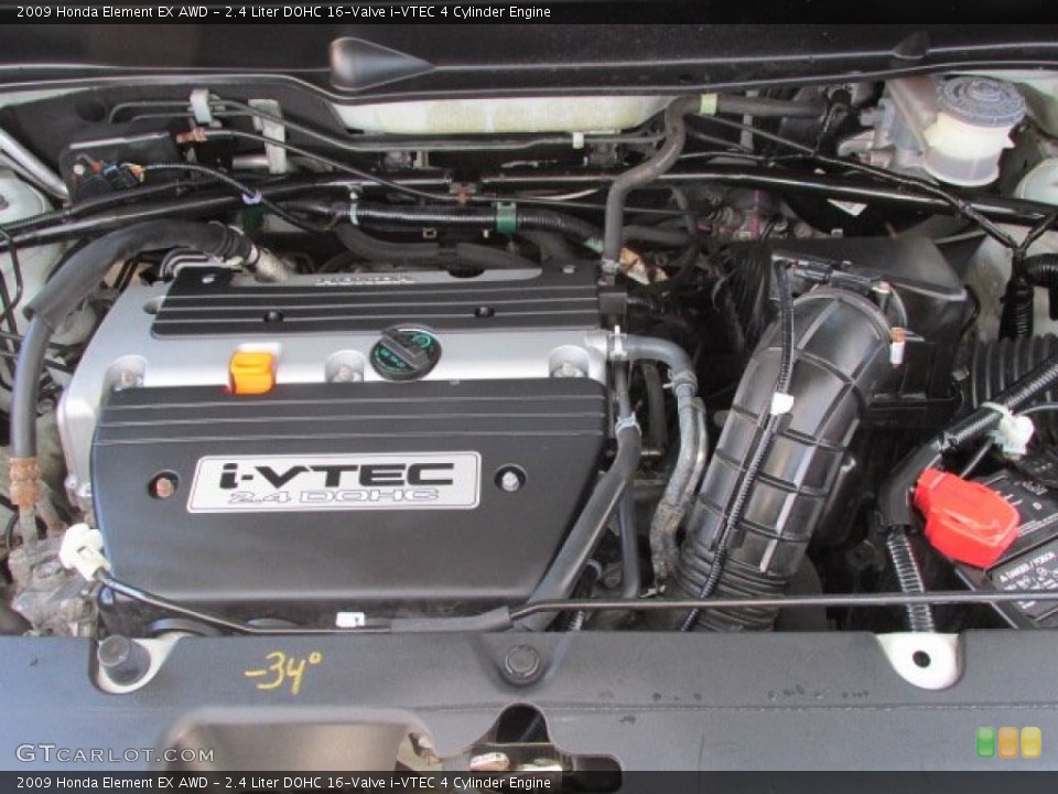 2.4 Liter DOHC 16-Valve i-VTEC 4 Cylinder Engine for the 2009 Honda Element #77649312