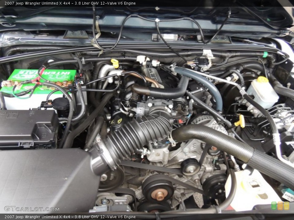 3.8 Liter OHV 12-Valve V6 Engine for the 2007 Jeep Wrangler Unlimited #77656017