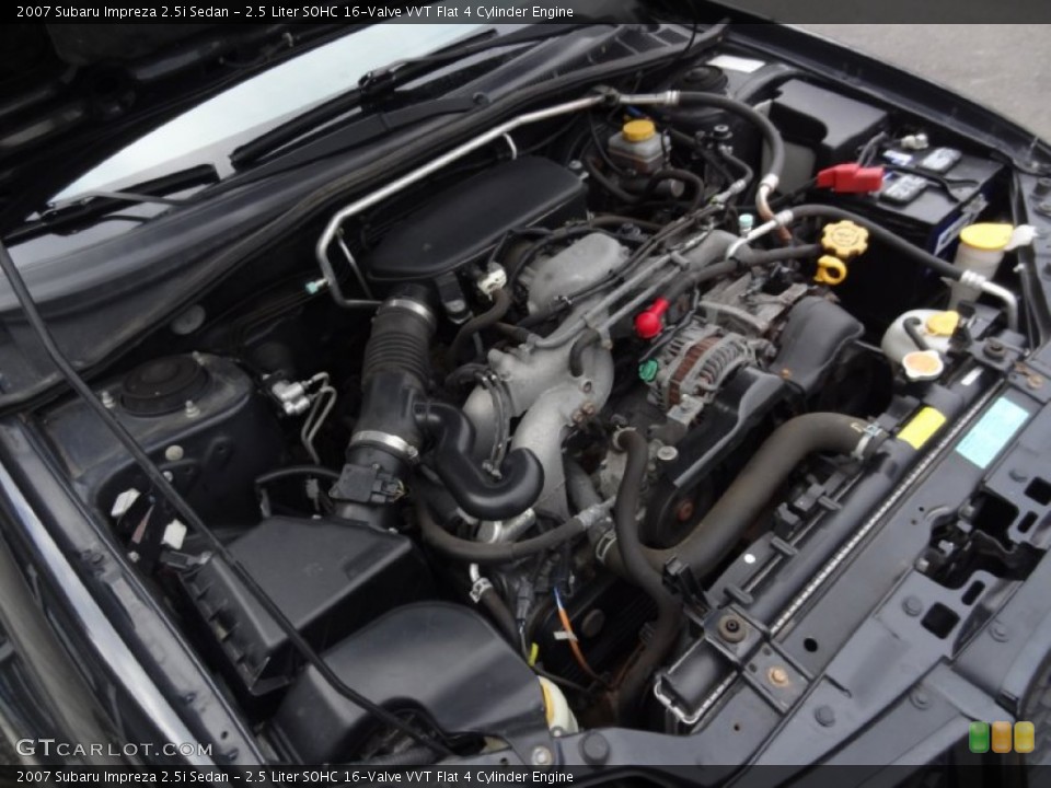 2.5 Liter SOHC 16-Valve VVT Flat 4 Cylinder Engine for the 2007 Subaru Impreza #77670900