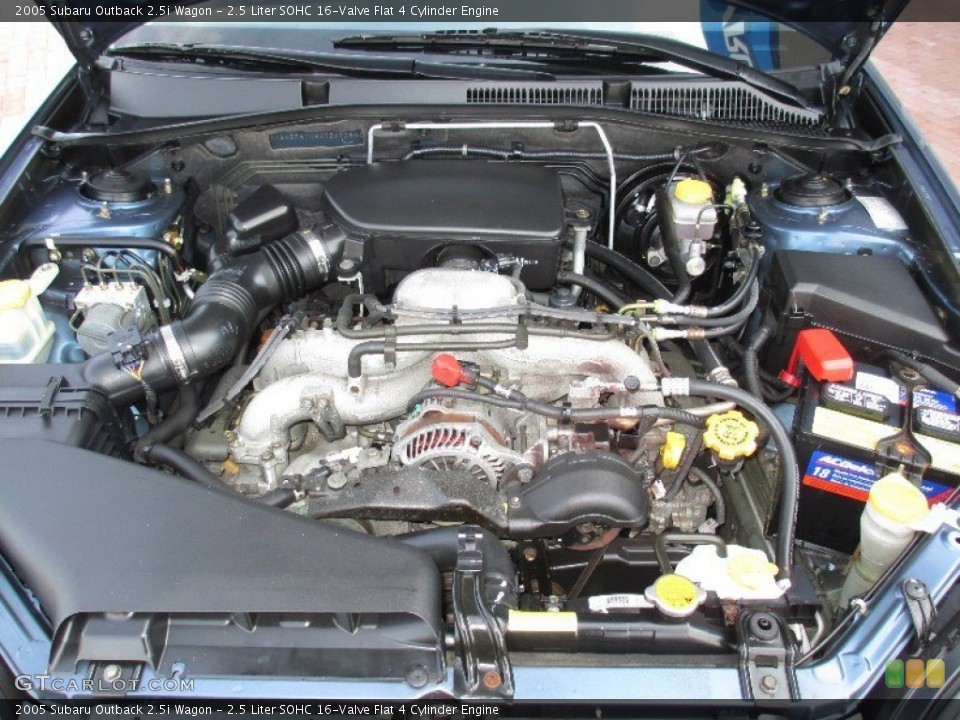 2.5 Liter SOHC 16-Valve Flat 4 Cylinder Engine for the 2005 Subaru Outback #77676012