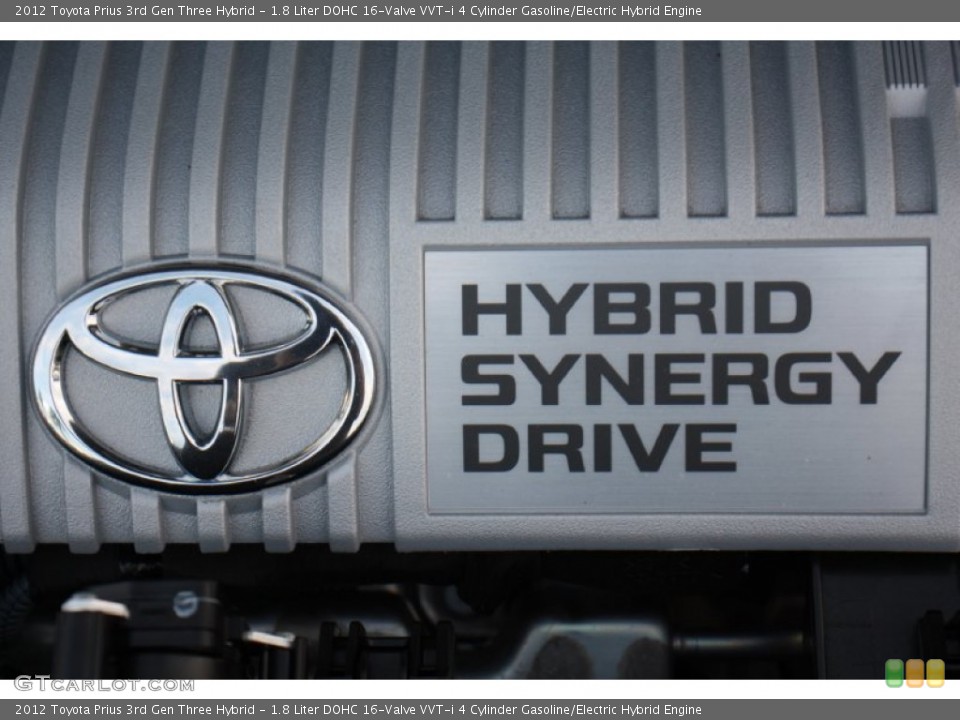 1.8 Liter DOHC 16-Valve VVT-i 4 Cylinder Gasoline/Electric Hybrid Engine for the 2012 Toyota Prius 3rd Gen #77685901