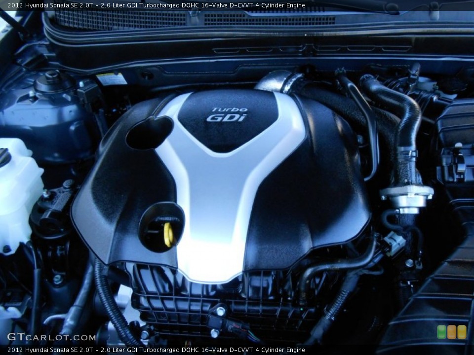 2.0 Liter GDI Turbocharged DOHC 16-Valve D-CVVT 4 Cylinder Engine for the 2012 Hyundai Sonata #77696829