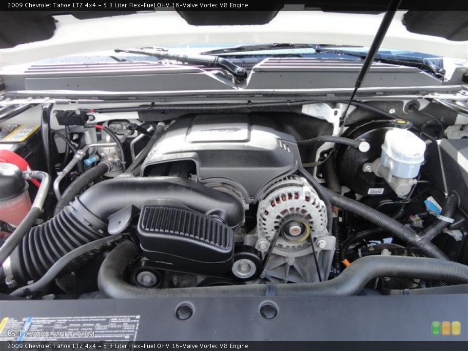 5.3 Liter Flex-Fuel OHV 16-Valve Vortec V8 Engine for the 2009 Chevrolet Tahoe #77705575
