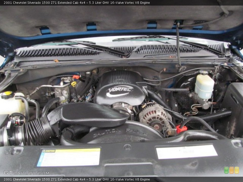 5.3 Liter OHV 16-Valve Vortec V8 Engine for the 2001 Chevrolet Silverado 1500 #77715390