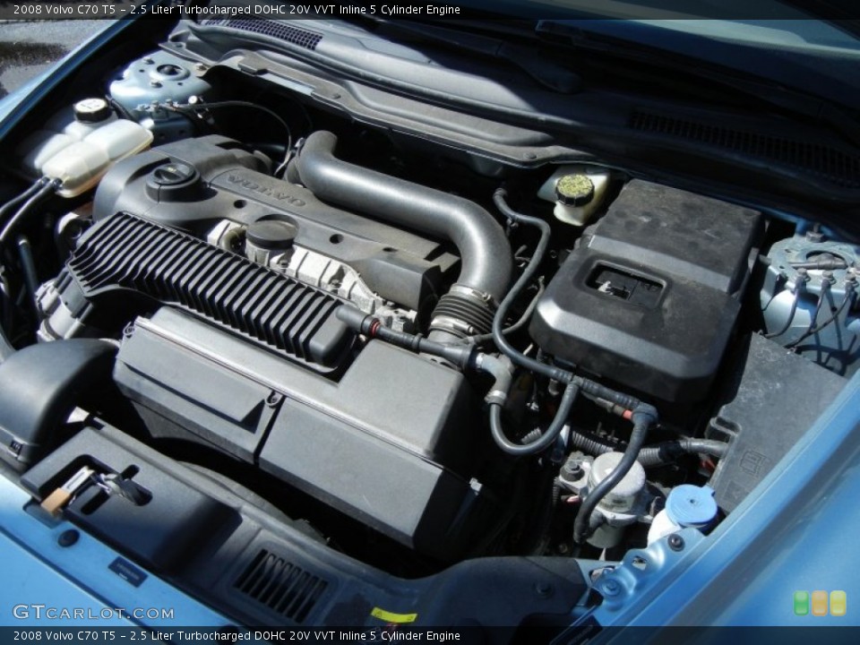 2.5 Liter Turbocharged DOHC 20V VVT Inline 5 Cylinder Engine for the 2008 Volvo C70 #77746338