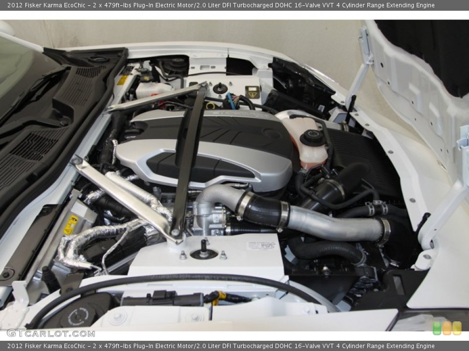 2 x 479ft-lbs Plug-In Electric Motor/2.0 Liter DFI Turbocharged DOHC 16-Valve VVT 4 Cylinder Range Extending Engine for the 2012 Fisker Karma #77750684