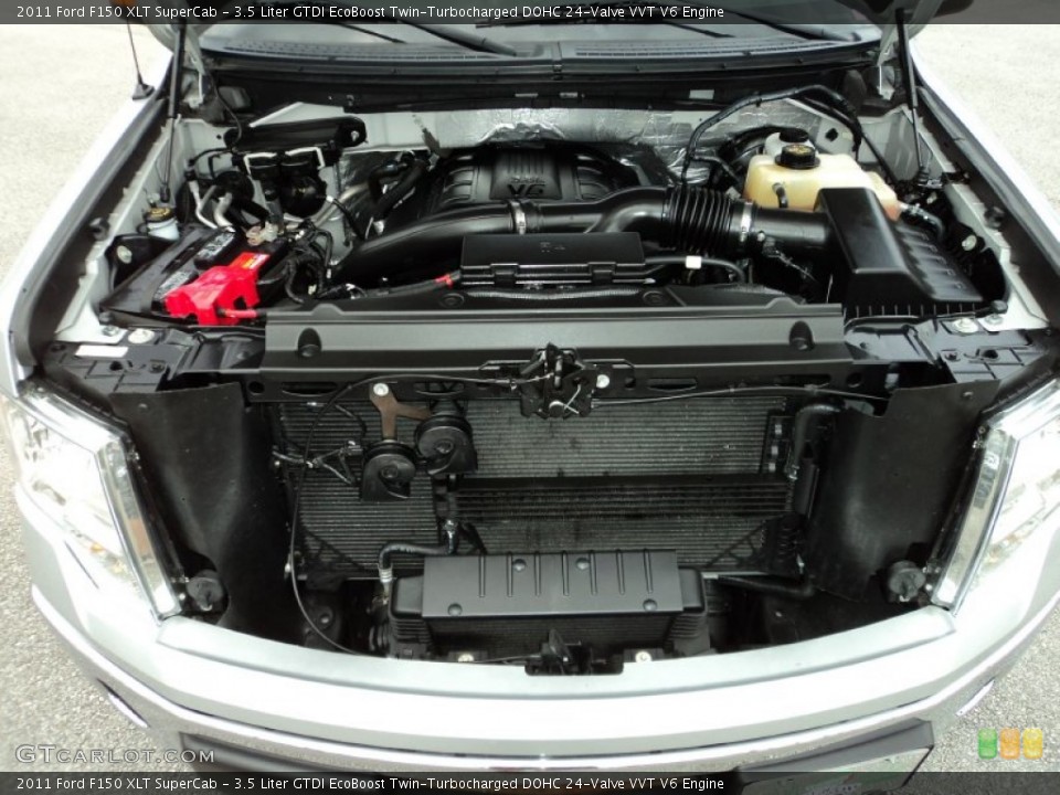 3.5 Liter GTDI EcoBoost Twin-Turbocharged DOHC 24-Valve VVT V6 Engine for the 2011 Ford F150 #77758032