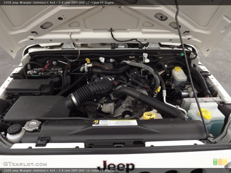 3.8 Liter SMPI OHV 12-Valve V6 Engine for the 2008 Jeep Wrangler Unlimited #77772948