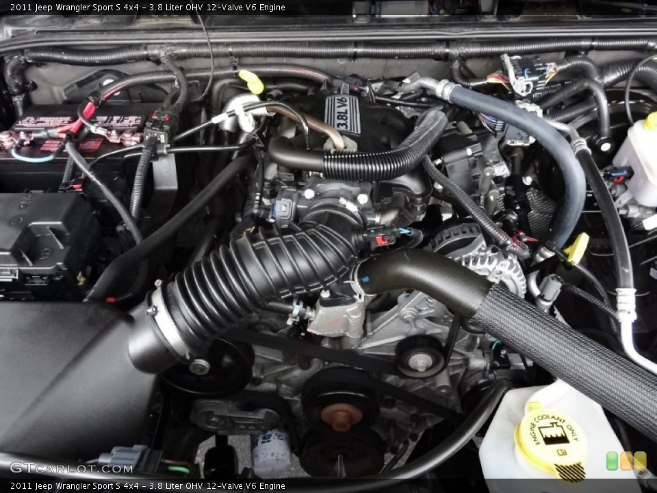 3.8 Liter OHV 12-Valve V6 Engine for the 2011 Jeep Wrangler #77773737