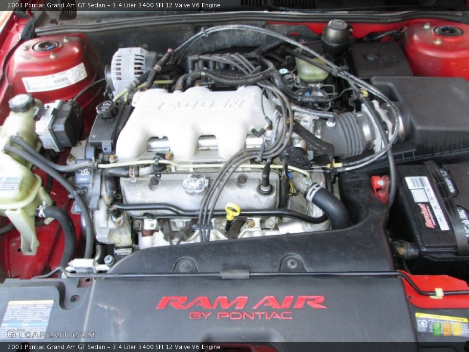 3.4 Liter 3400 SFI 12 Valve V6 Engine for the 2003 Pontiac Grand Am #77786002