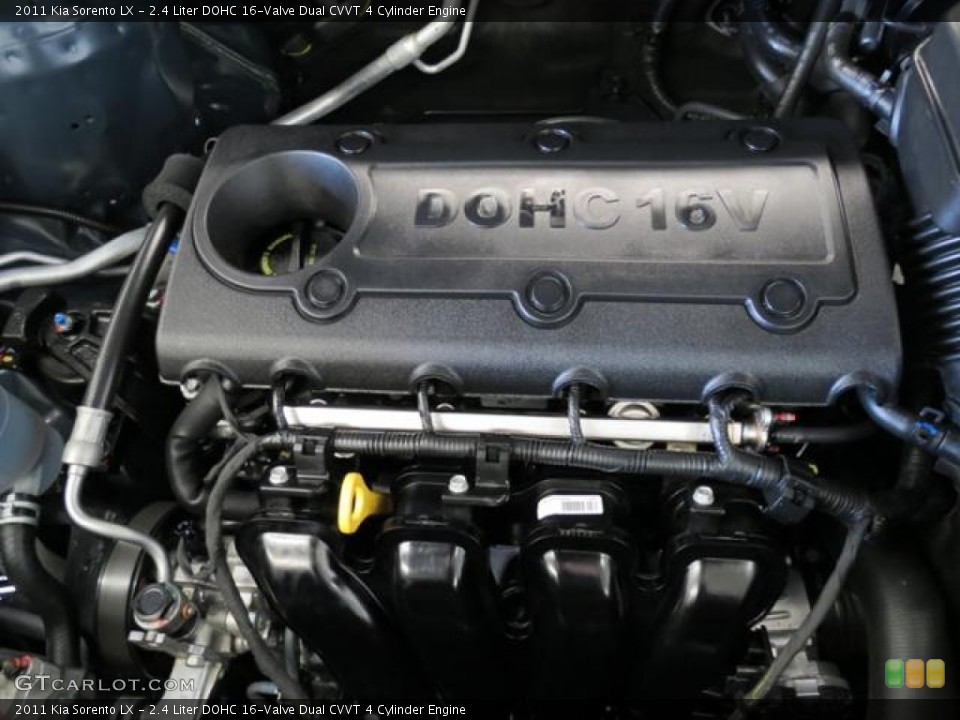 2.4 Liter DOHC 16-Valve Dual CVVT 4 Cylinder Engine for the 2011 Kia Sorento #77787791