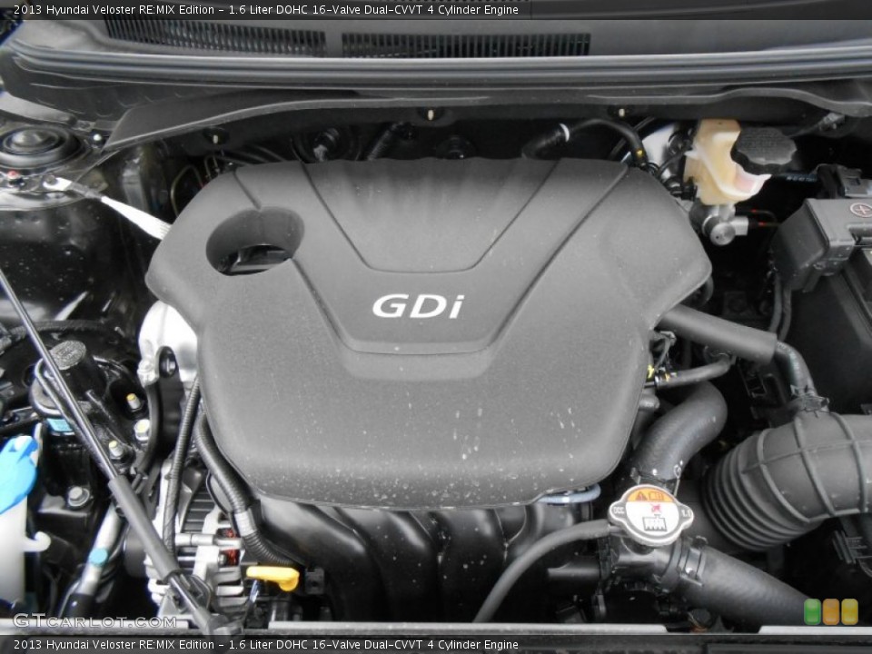 1.6 Liter DOHC 16-Valve Dual-CVVT 4 Cylinder Engine for the 2013 Hyundai Veloster #77789780