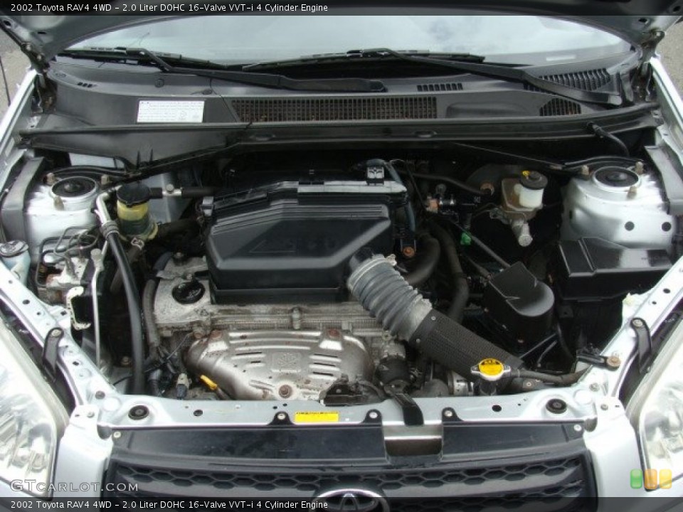 2.0 Liter DOHC 16-Valve VVT-i 4 Cylinder Engine for the 2002 Toyota RAV4 #77803922