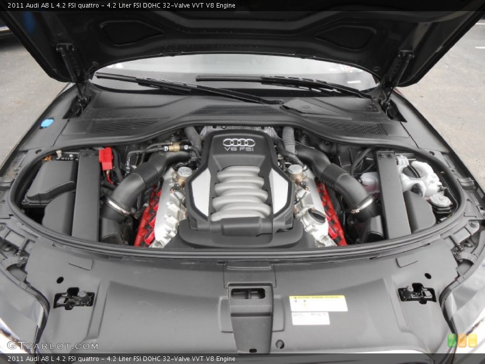 4.2 Liter FSI DOHC 32-Valve VVT V8 Engine for the 2011 Audi A8 #77807196