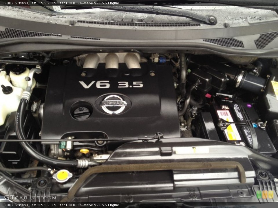 3.5 Liter DOHC 24-Valve VVT V6 2007 Nissan Quest Engine